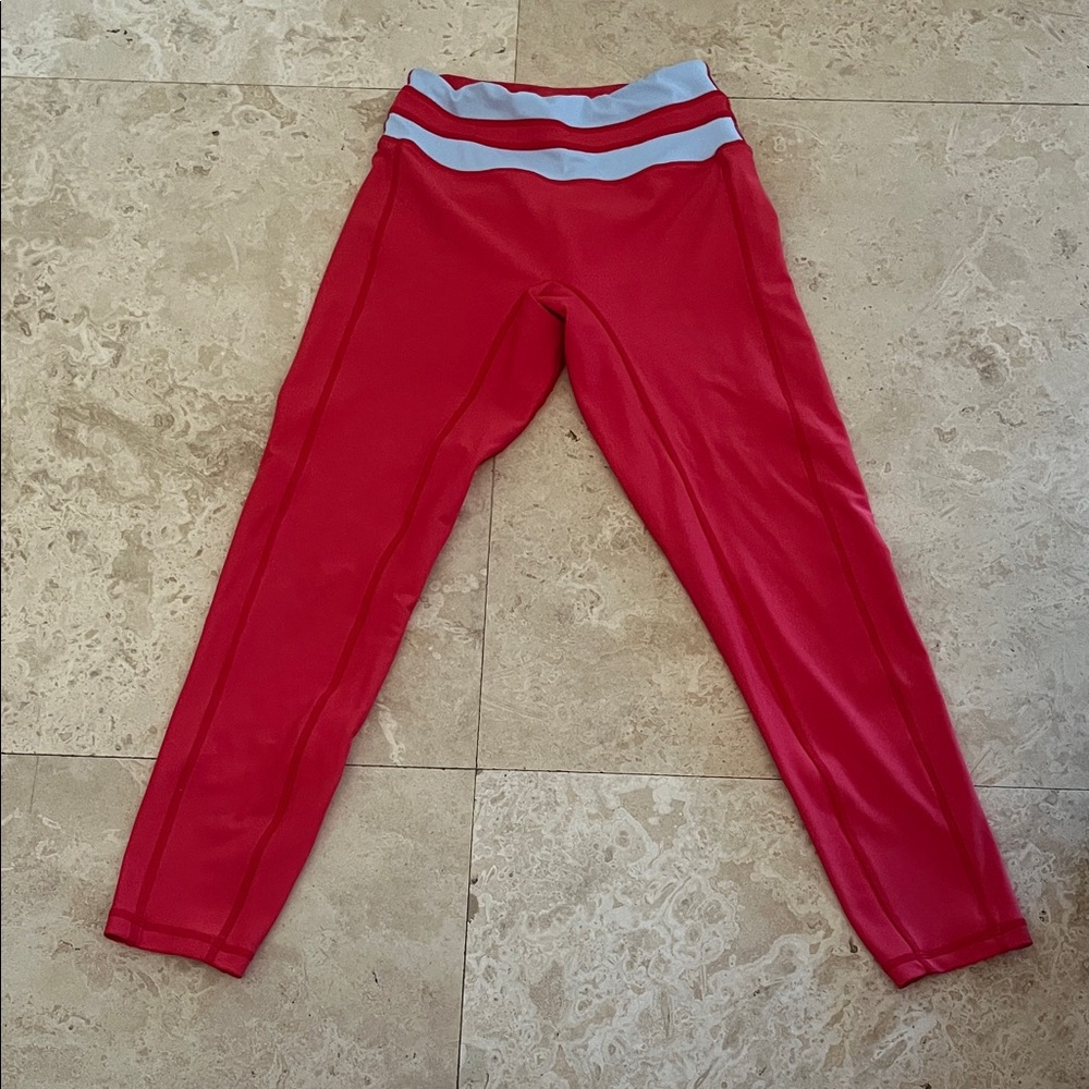 Red and Gray Leggings